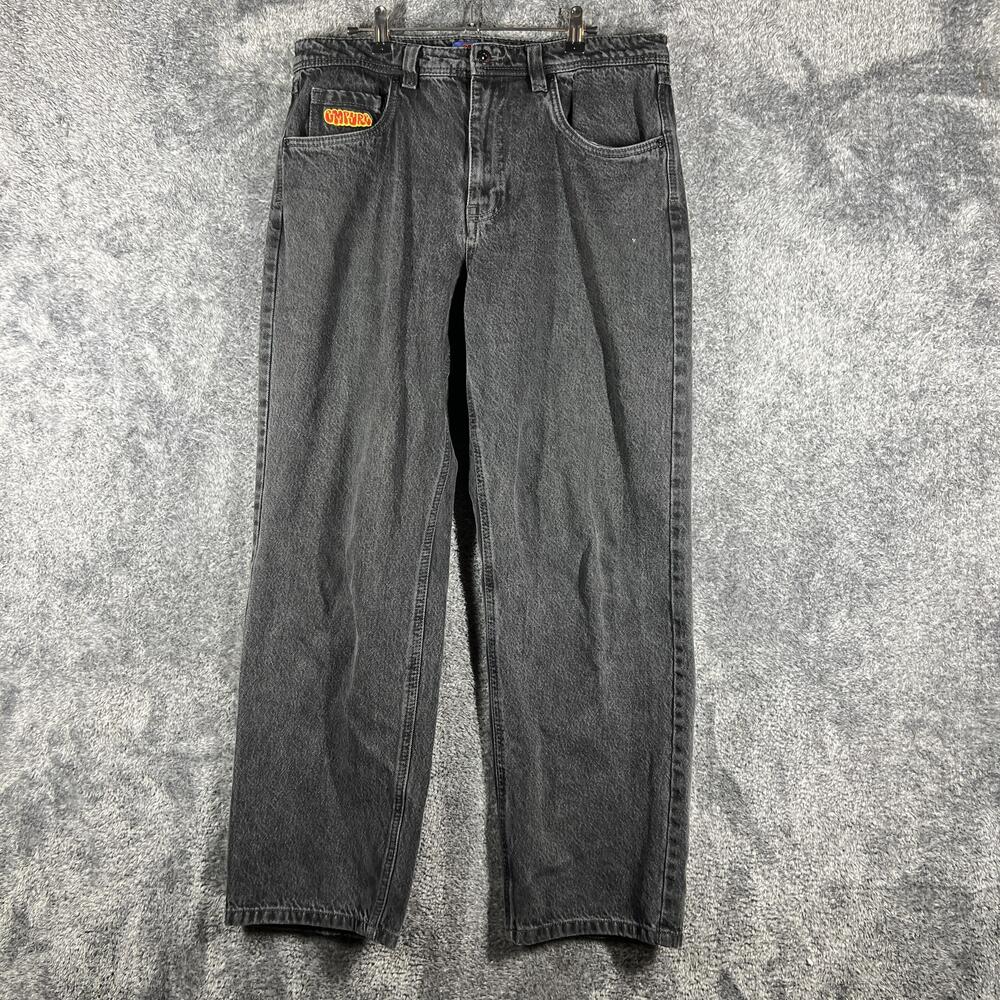EmPyre Jeans Mens 32x30 Gray Cotton Straight Leg Relaxed Fit Cotton Pockets